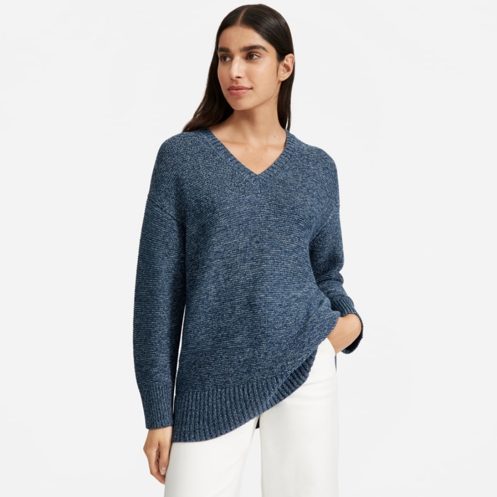 Everlane The Link-Stitch V-Neck Sweater